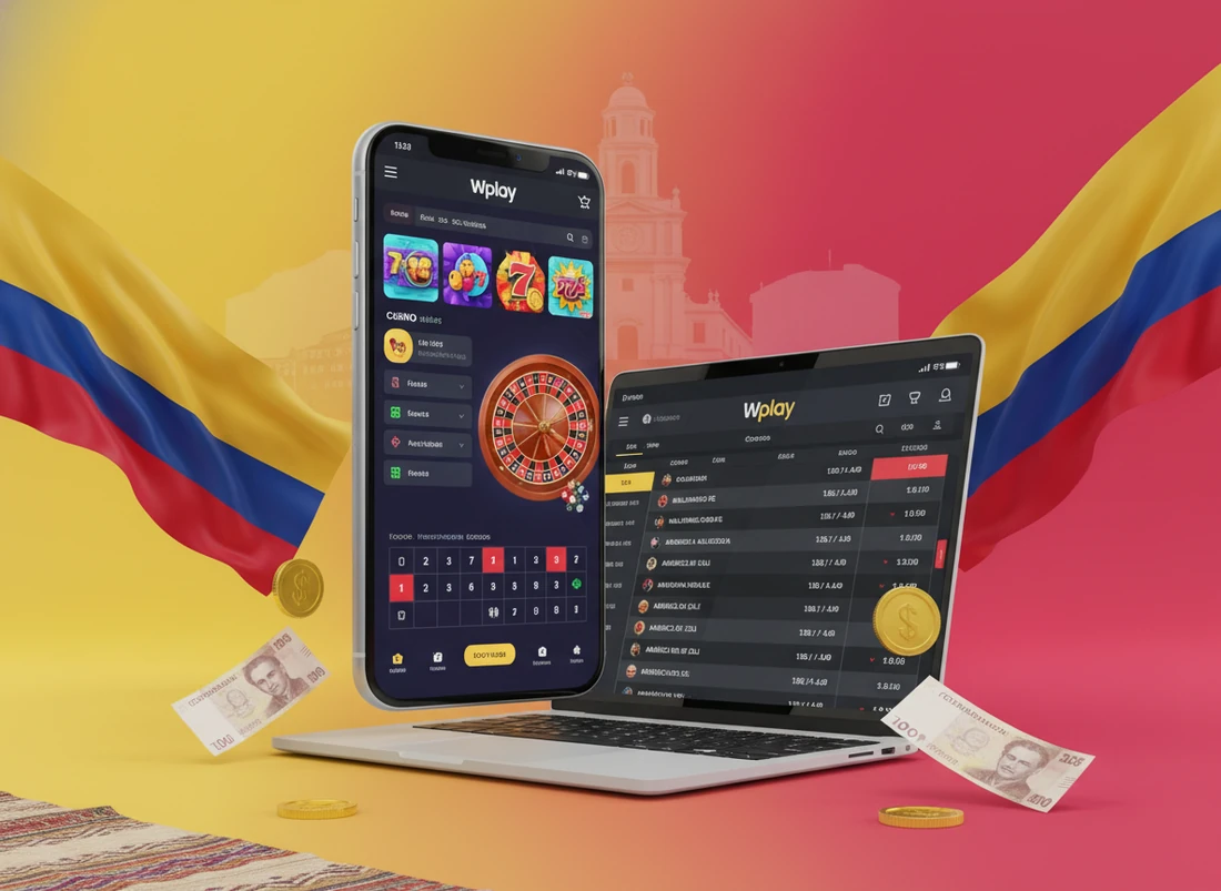 Interfaz de Wplay en dispositivo móvil mostrando opciones de juego